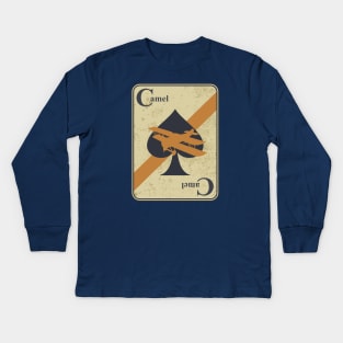 WW1 Sopwith Camel (distressed) Kids Long Sleeve T-Shirt